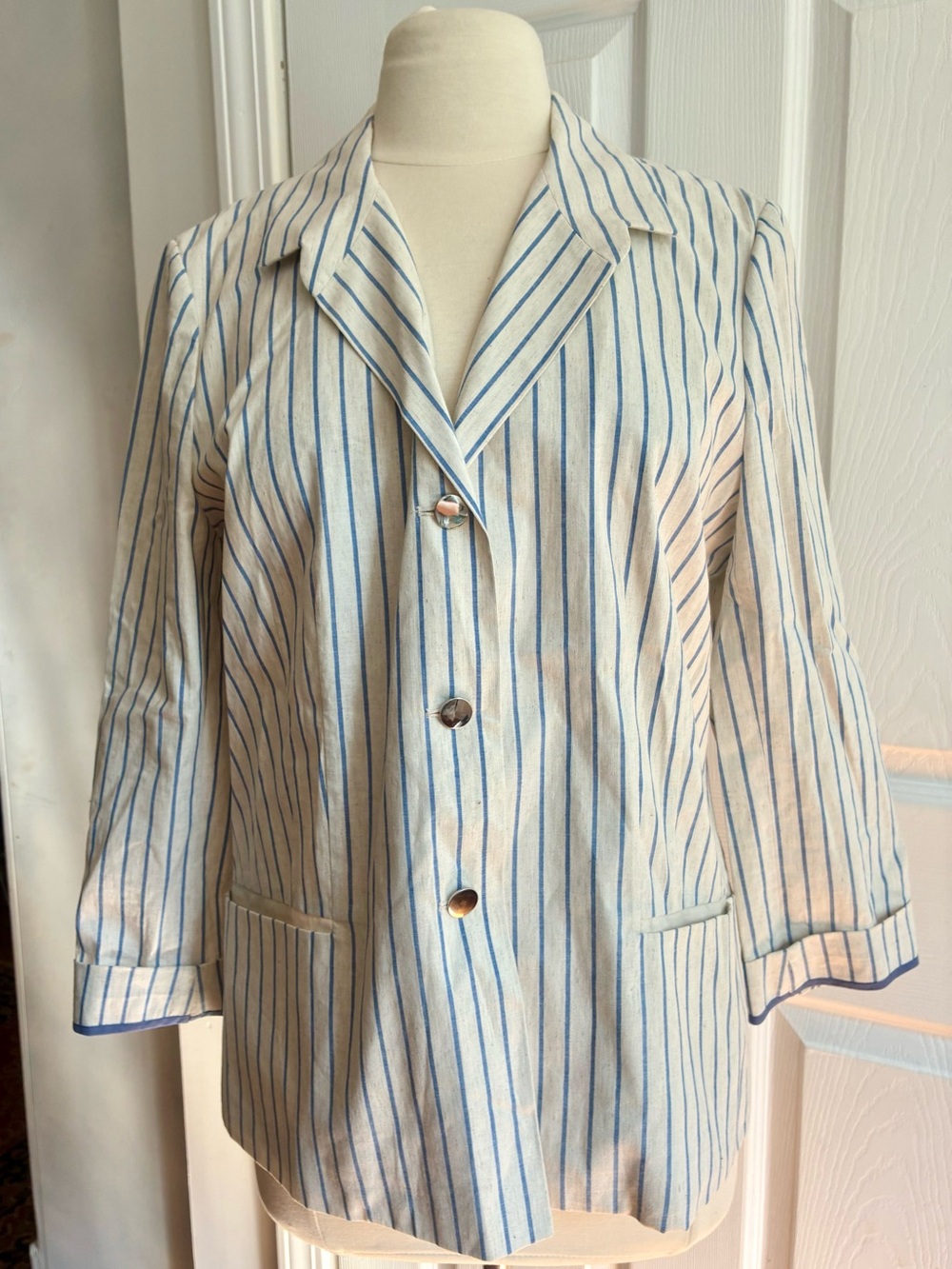 Lafayette 148 Jasmine Lightweight Striped Blazer